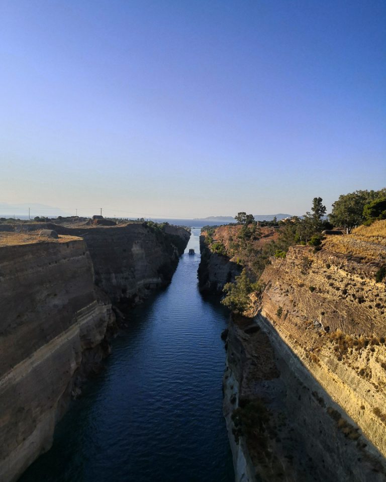 Canal de Corinthe en Grèce