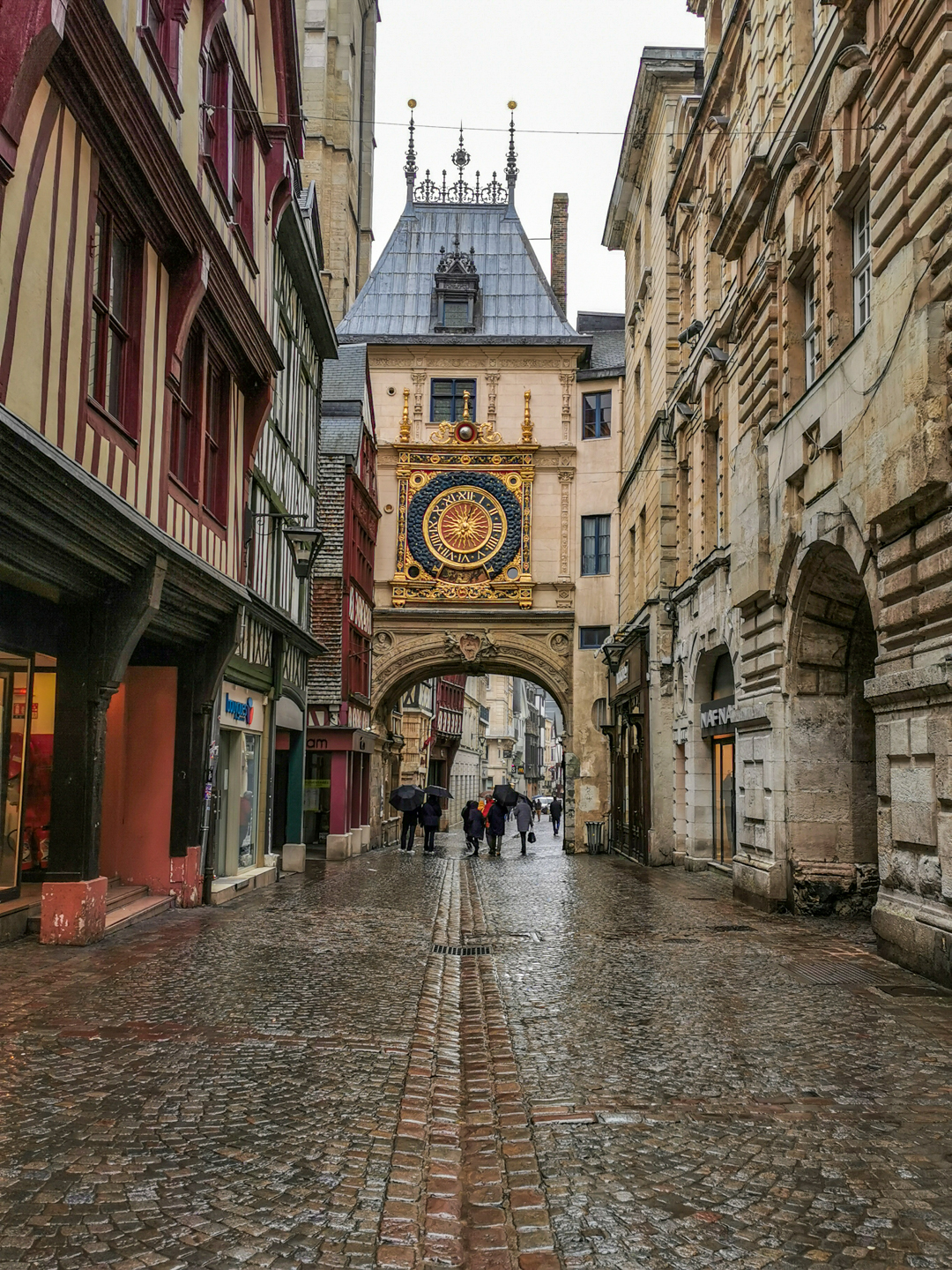 Gros horloge, monument emblématique de Rouen en Normandie, France