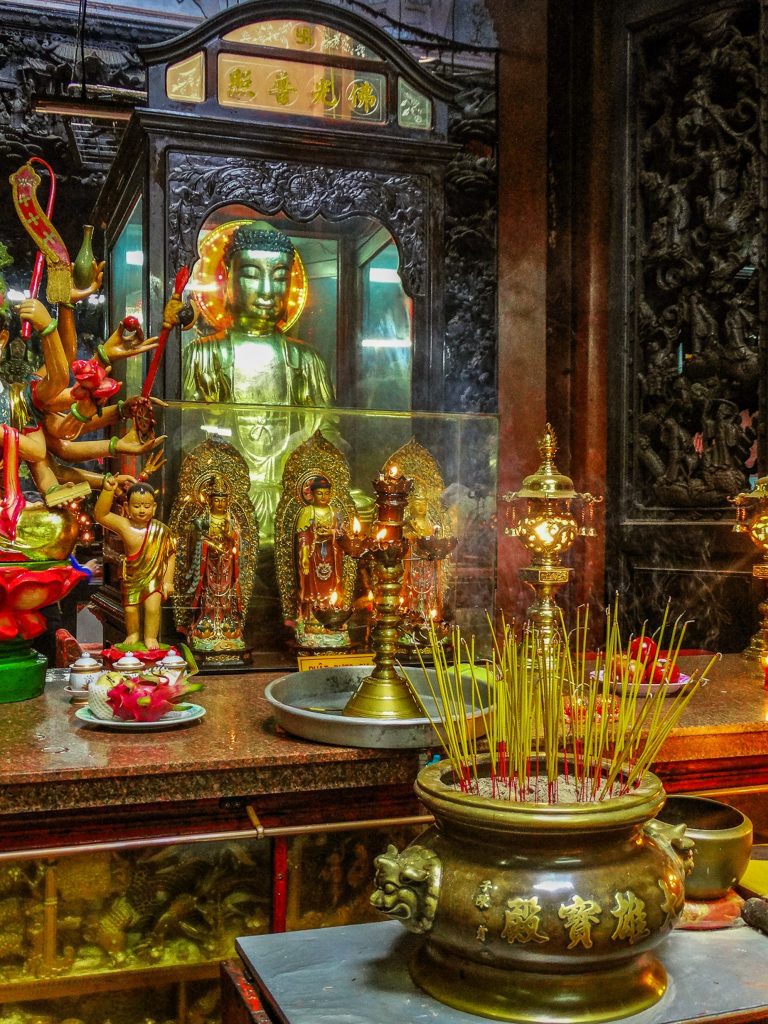 Pagode de l'empereur de Jade située au cœur d'Hô Chi Minh ville au Vietnam