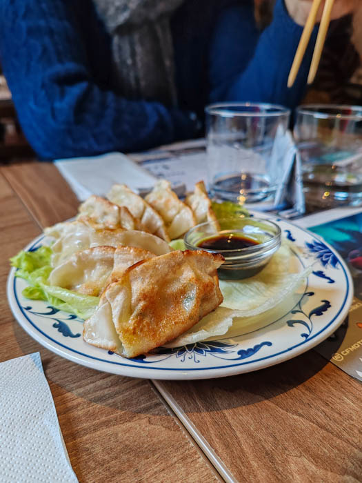 Gyozas végétariens dégustés dans le restaurant Chef Panda au Havre