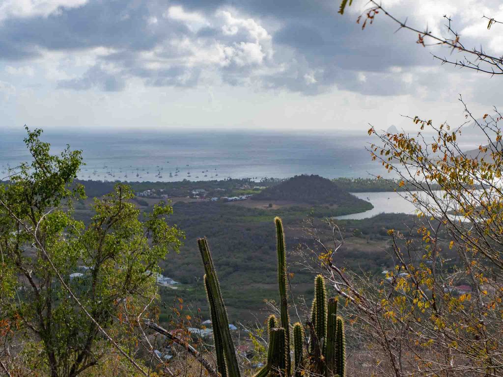 Point de vue à 360 degrés depuis le Piton Crève-Coeur, Martinique